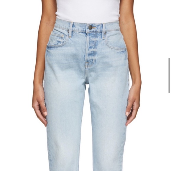 FRAME Denim Heritage Le Original Straight Leg High Rise Artesia Sand - Picture 5 of 15